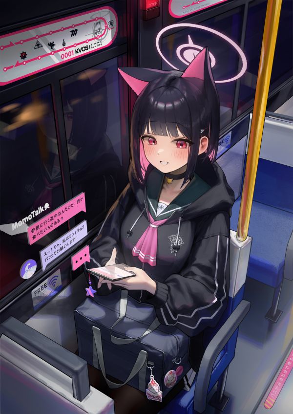 Anime, Anime girls, dikey, Tilki kızı, Fox ears, Japonca