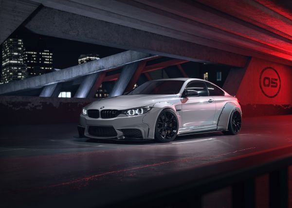 車,レンダリングする,車両,BMW M4,BMW