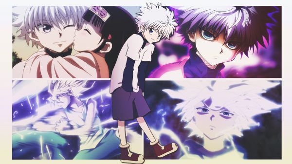 anime,DinocoZero,kollaasi,Hunter X Hunter,anime pojat,Killua Zoldyck