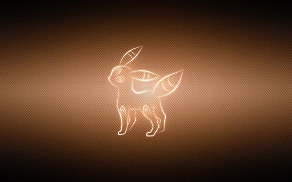 Illustration, Logo, Kreis, Umbreon, Licht, Tier