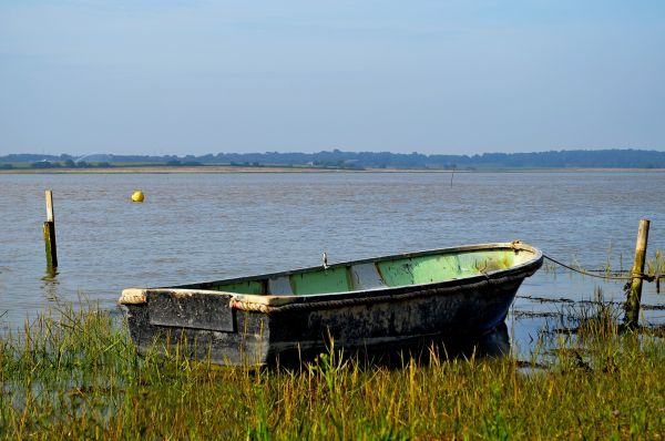 laut, kota, sinar matahari, pemandangan, perahu, danau