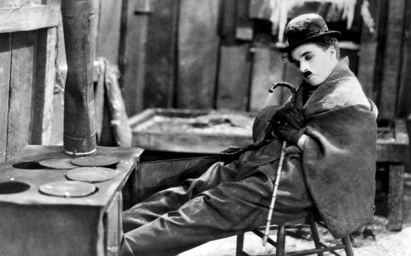 monochrome,sitting,movies,Person,Charlie Chaplin,The Gold Rush