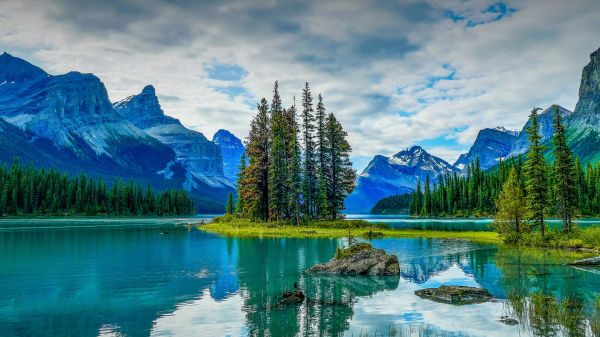 nature,landscape,water,trees,lake,clouds