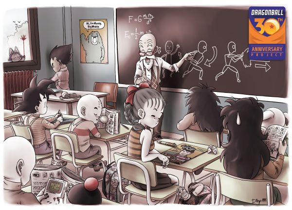 Zseniális Teknős,Krillin,Yamcha,Bulma,Tien Shinhan,Vegeta