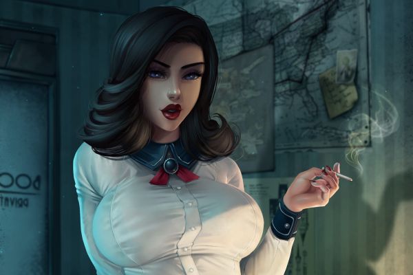 femmes, Elizabeth Comstock, BioShock, Bioshock Infinite, Enterrement infini de BioShock à la mer, jeux vidéo