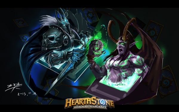 Warcraft,Lich King,Hearthstone,Illidan,ART,cards