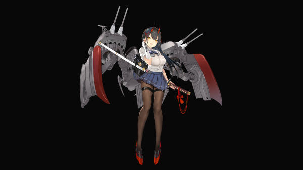 Suzuya Azur Lane, Azur Lane, Anime cô gái, đàn bà, tóc đen, tóc dài