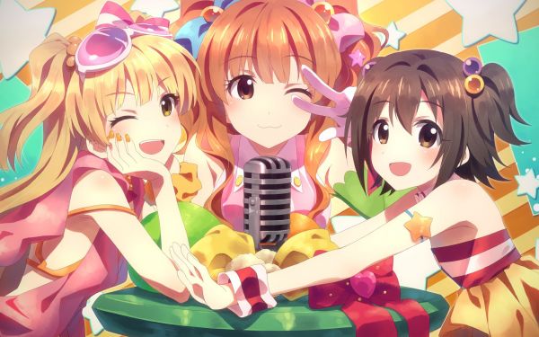 Anime girls, THE email protected Cinderella Girls, Akagi Miria, Anime, Yuuki Tatsuya, Jougasaki Rika