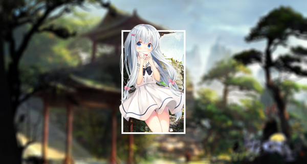 Eromanga sensei,Izumi Sagiri,picture in picture,robe blanche,paysage,Loli