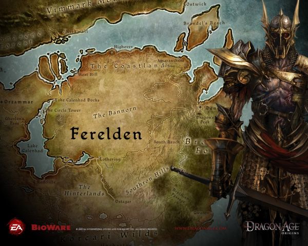 Dragon Age,Dragon Age Origins,screenshot,video games,map,mythology