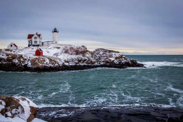 mer, baie, paysage, eau, Roche, la nature