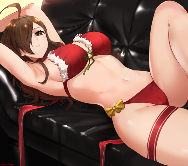 Noël,Tenue de Santa,Cameltoe,bikini,Kono Subarashii Sekai ni Shukufuku wo,Maillot de bain rouge