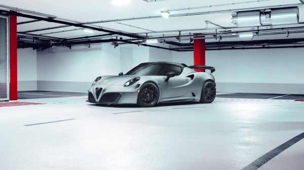 autó,Alfa Romeo 4C,parkoló,modified car,szokás