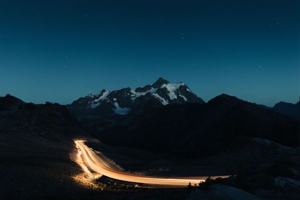 landskap, natt, natur, himmel, høyde, rom