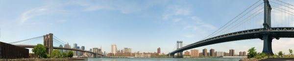 bro,New York City,hængebro,Turisme,Brooklyn Bridge,panoramaer