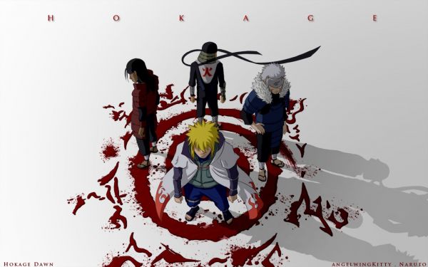 illustration, dessin animé, Naruto Shippuuden, Namikaze Minato, Hokage, affiche