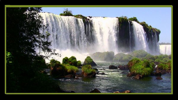 Wasserfall, Natur, Park, Argentinien, Wasser, Dschungel