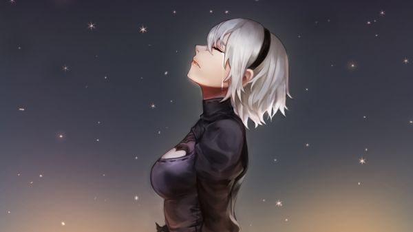 jocuri video,2B,Nier automatelor,Nier,plâns,tristeţe