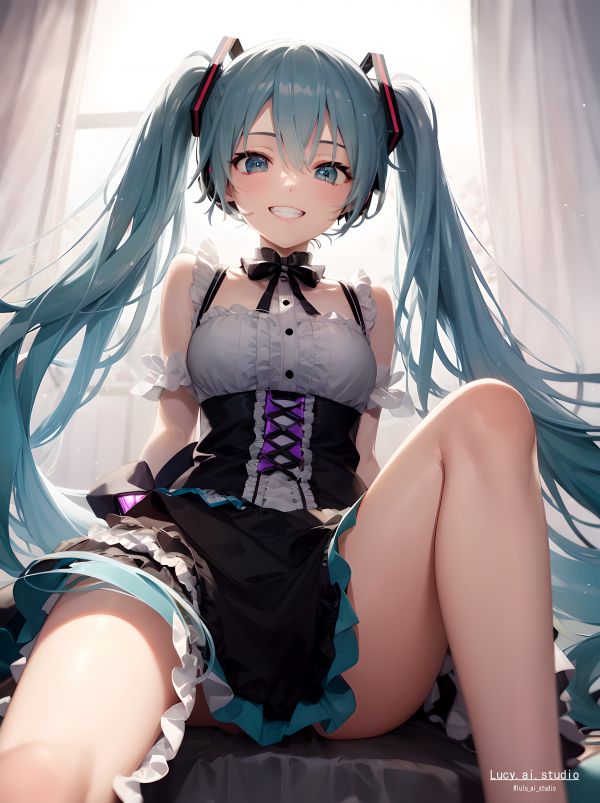 anime,anime tytöt,ai art,Lucy Artist,Vocaloid,Hatsune Miku