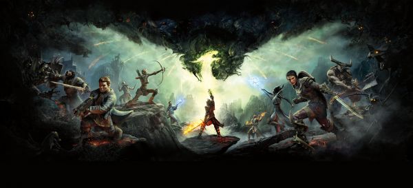 Video Game Art,RPG,Dragon Age Inquisizione,Arti elettroniche,ultrawide,spada