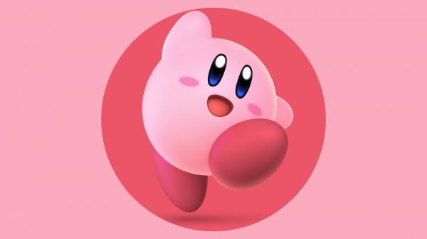 Rosa,Super Smash Bros Ultimate,minimalismo,Nintendo,Kirby,Personagens de videogame