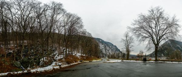 Berge,Hügel,Winter,USA,Straße,Landschaft