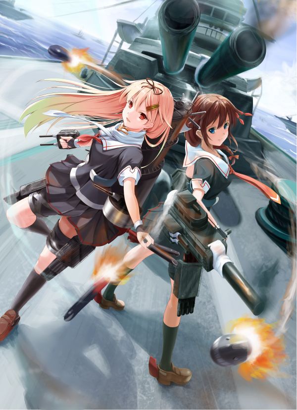 bionda, anime, anime girls, capelli lunghi, brunetta, Kantai Collection