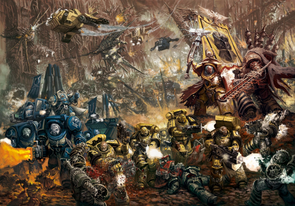 Warhammer,Warhammer 40 000,Warhammer 30 000,Силовая броня,Космические десантники,научная фантастика