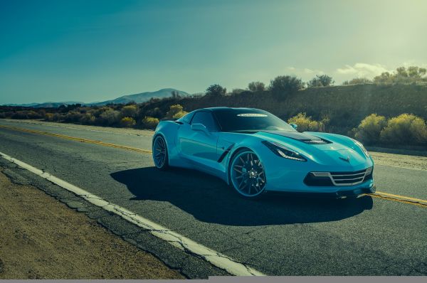 voiture,véhicule,voiture de sport,Chevrolet,Chevrolet Corvette C7,au volant