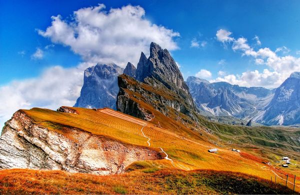 σύννεφο,ουρανός,βουνό,Natural landscape,ορεινός,κλίση