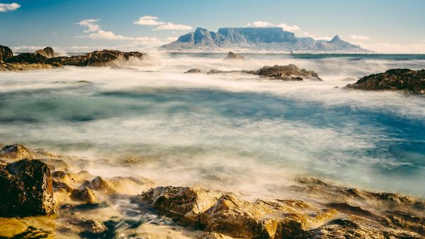 Natur, Landschaft, Berge, Wolken, Himmel, Wasser