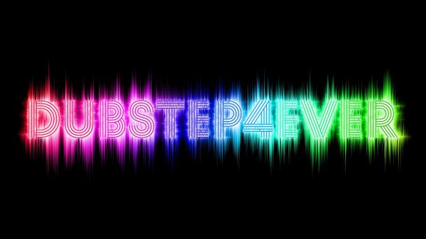 illustration, text, music, dubstep, neon, light