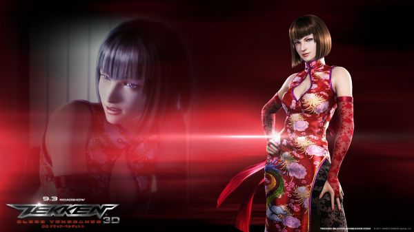 Anna Williams,red,movies,Tekken Blood Vengeance,stage,screenshot