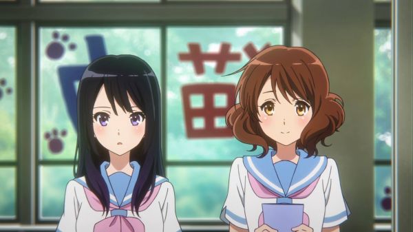 аниме,аниме момичета,Anime screenshot,Kousaka Reina,Oumae Кумико,hibike euphonium