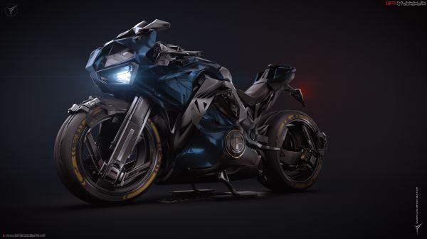 Munkhjin Otgonbayar,ArtStation,CGI,3D,konstverk,superbike