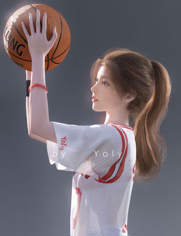 Yoly,estudante,Enterrada,Akira Sendoh Slam Dunk,cabelo longo,basquetebol