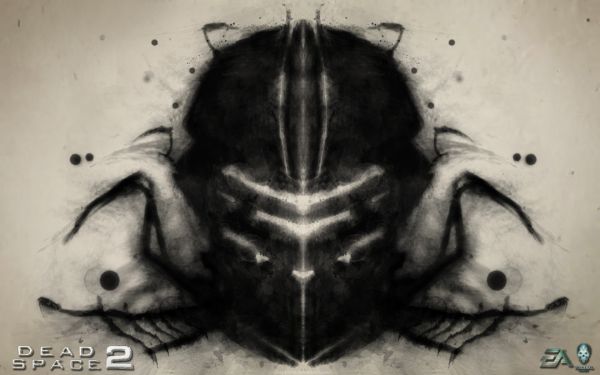 video games,Dead Space 2,Dead Space,drawing,monochrome,insect