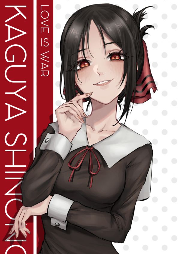 学生服, 長い髪, アニメの女の子, Kaguya Sama Love is War, JK, 2D