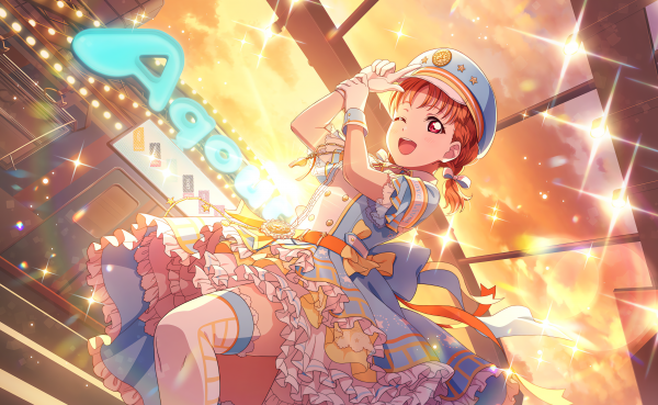 Love Live,Love Live Sunshine,Takami Chika,Anime,Filles anime,one eye closed