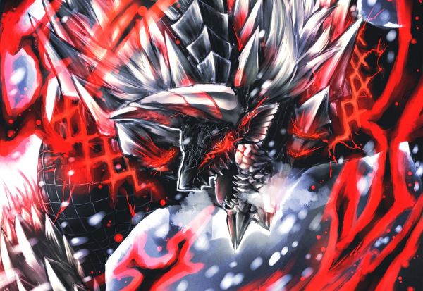 Anime, rot, Monsterjäger, Comics, Zinogre, Jinouga