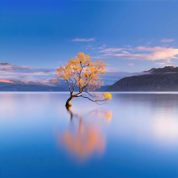 fotografie,landschap,water,meer,bergen,reflectie