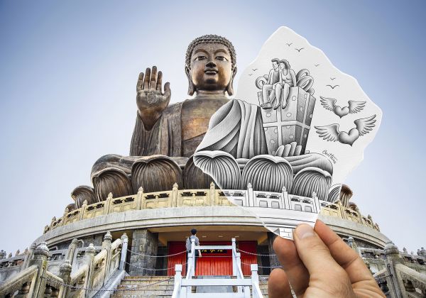 Buddha,Buddhismus,Tian Tan Buddha,socha,Hongkong,rozjímání