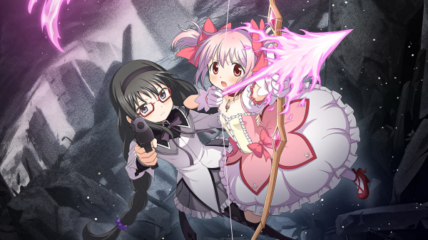 Ma hou u jo,金玛,Homura Akemi,magical girls,anime couple,尤里