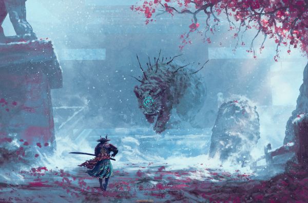 일본 미술, 카타나, 판타지 아트, Sekiro Shadows Die Twice