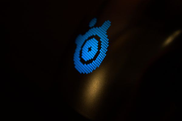 computer mice,night,blue,circle,SteelSeries,Sensei