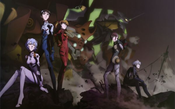 Anime,Neon Genesis Evangelion,Asuka Langley Soryu,Ayanami Rei,Ikari Shinji,EVA Unit 01