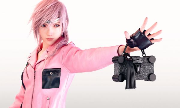 Fulmine XIII,1920x1161 px,opera d'arte,Fulmine Returns Final Fantasy XIII,Louis Vuitton,rosa