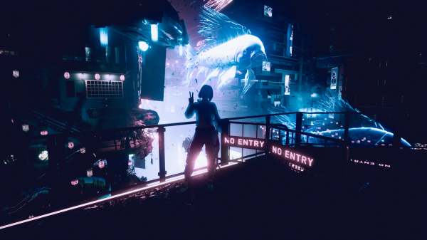 Cyberpunk 2077,Cyberpunk,koi fish,Thành phố tương lai