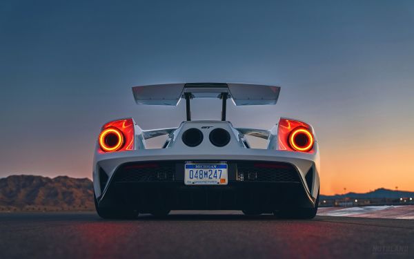 bil,Ford GT,utsikt bakover,rear wing,baklys,1920x1200 px