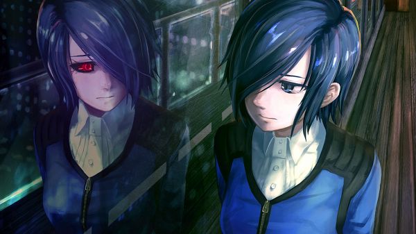 Tokyo Ghoul,Kirishima Touka,pige,anime,afspejling